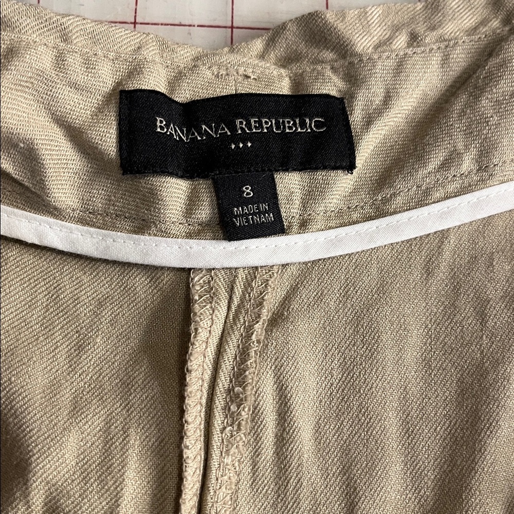 Banana Republic linen blend wide leg crops - Picture 3 of 4